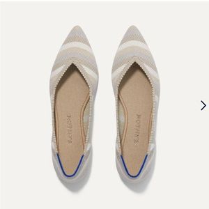 Rothy’s The Point Golden Stripe Shoe Size 8.5 New Without Tags!